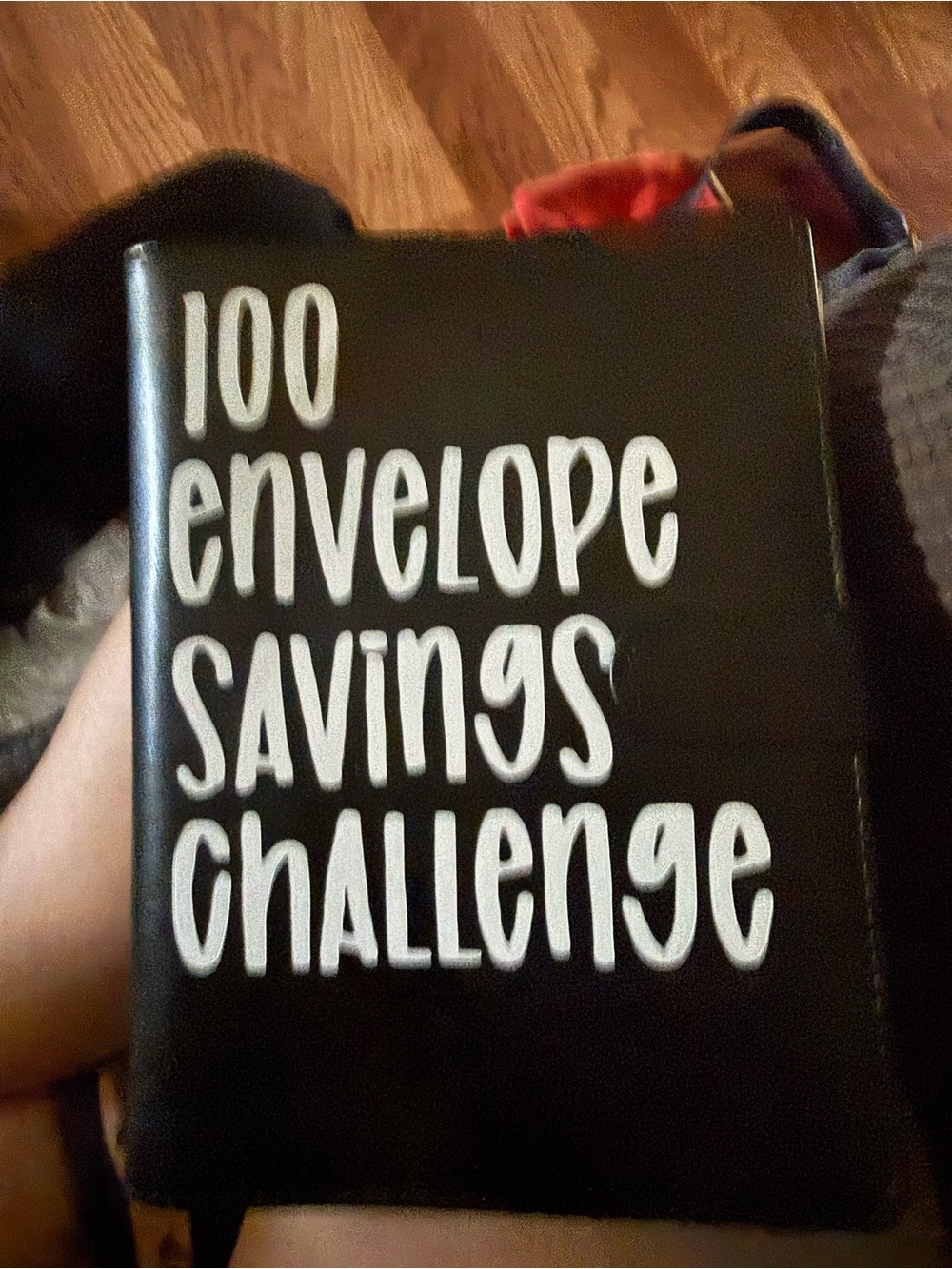 100 Envelope Savings Challenge Journal - Black Hardcover
